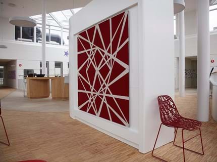 Twister akustikmoduler i filt hos Tryg (2)